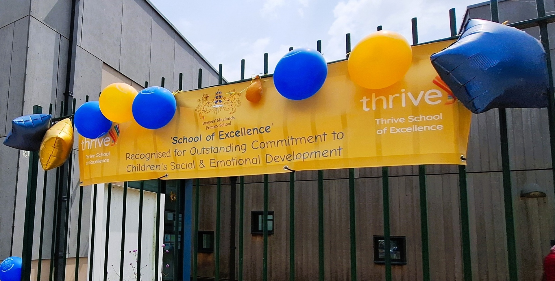 Drapers' Maylands Thrive School of Excellence banner